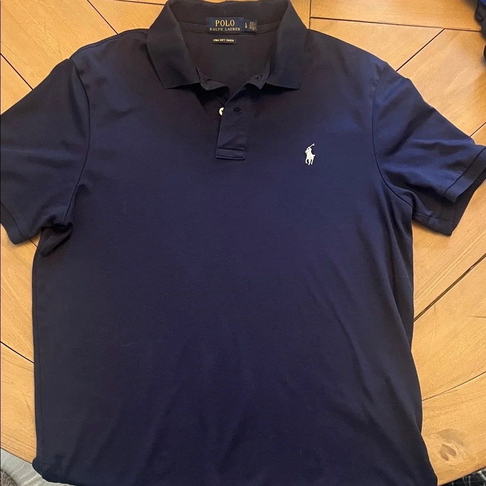 Polo by Ralph Lauren Men's Classic Navy Polo Shirt - Picture 1 of 4